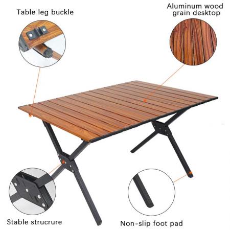 Folding Table Portable Camping Outdoor Table Portable Folding Lightweight Table for Picnic Beach Camping 