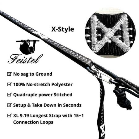 High Quality China Manufacturer Hammock Tree Straps Swing Tree Straps for Camping Hiking 