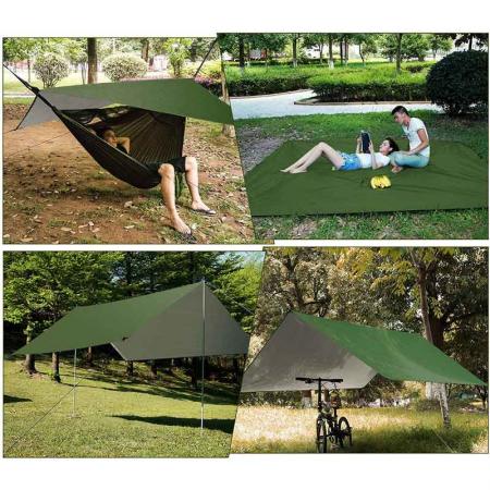 Lightweight Waterproof hammock tarp hammock rain fly hammock cover for Backpacking Hiking and Camping Gear 