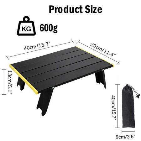 Foldable Picnic Table Height Adjustable Table Height Adjustable Outdoor Table Portable Folding Lightweight Table for Picnic 