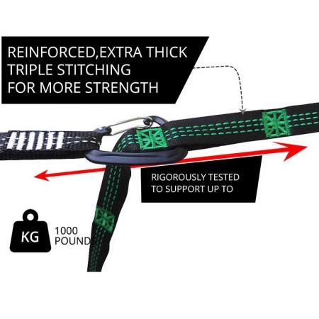 Hammock Straps Tree Swing Hanging Straps Hammock Ropes for Camping Outdoor 