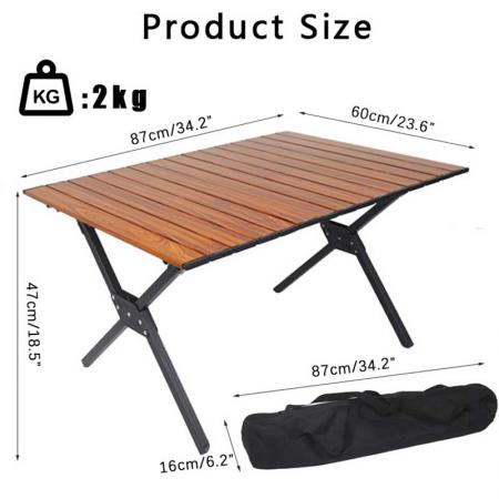 Folding Table Portable Camping Outdoor Table Portable Folding Lightweight Table for Picnic Beach Camping 