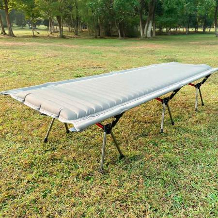 Hot Sale Aluminum Portable Folding Camping Bed with Carry Bag 