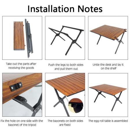 Folding Table Portable Camping Outdoor Table Portable Folding Lightweight Table for Picnic Beach Camping 