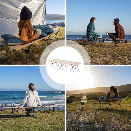 Outdoor Military Army camping equipment adjustable height Sleeping Cot folding camp bed 