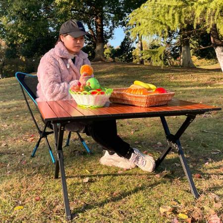 Folding Table Portable Camping Outdoor Table Portable Folding Lightweight Table for Picnic Beach Camping 