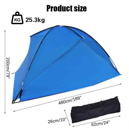 Outdoor Pop Up Curved Canopy Tents Awning Canopy for Camping Hiking