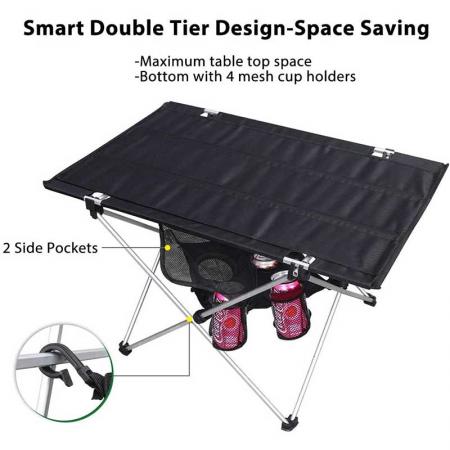 Camping Table Outdoor Aluminum Folding Camping Table for Outdoor Picnic Camping 