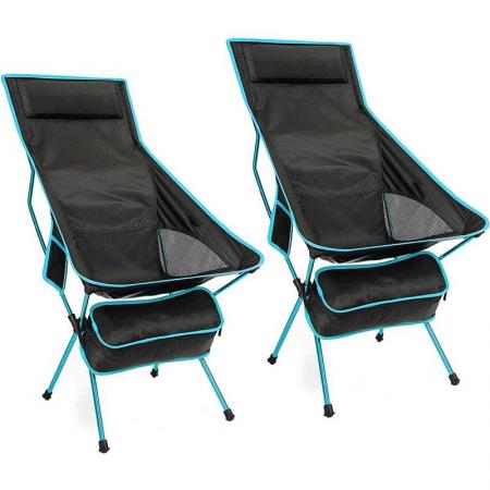 Outdoor Folding Chair Ligheweight Camping Beach Chair for Fishing Hiking Backpacking