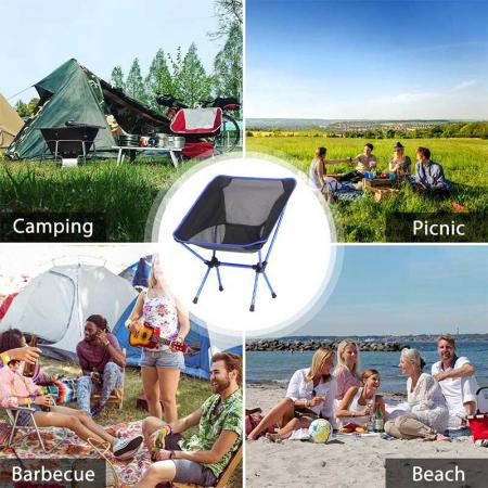 Folding Lounge Chair Lightweight Folding Beach Camp Chair with Carry Bag Easy to Carry 