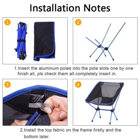 Folding Lounge Chair Lightweight Folding Beach Camp Chair with Carry Bag Easy to Carry 