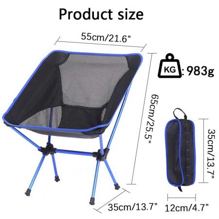 Folding Lounge Chair Lightweight Folding Beach Camp Chair with Carry Bag Easy to Carry 
