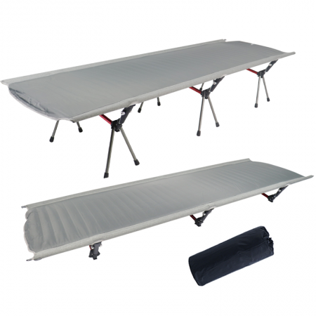 Outdoor camping equipment adjustable height Sleeping Cot folding camp bed 