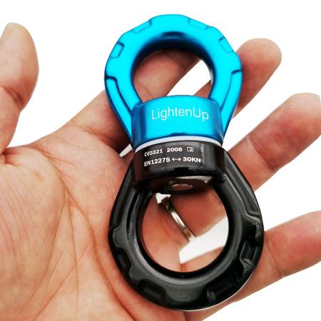 Amazon Hot Aluminum Safety Locking Swivel Carabiner Universal ring 