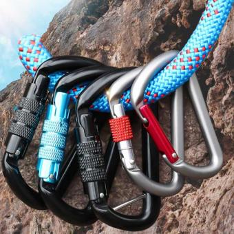 11KN Heavy Duty D-Ring Aluminium Alloy Carabiner Clip