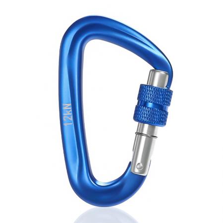 Wholesale Custom Camping Hiking Outdoor Small Safety Snap Hook Clip logo Keychain Locking Aluminum Alloy Carabiner 