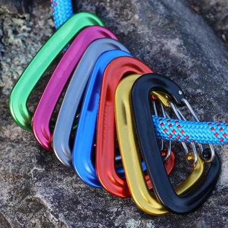 Carabiner Clips Aluminium Snap Hook 12KN Ultra-Light Climbing Carabiner Customized the LOGO