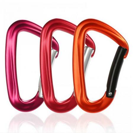 Custom Carabiner Clip Aluminum Outdoor Hanging Buckle Climbing Keychain Snap Hook 