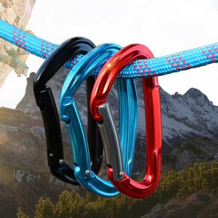 Heavy Duty Wholesale Custom Climbing Carabiner Clip Aluminum Alloy Snap Hook Rappelling Dog Leash 