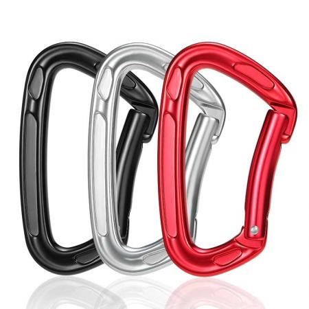 Heavy Duty Wholesale Custom Climbing Carabiner Clip Aluminum Alloy Snap Hook Rappelling Dog Leash 
