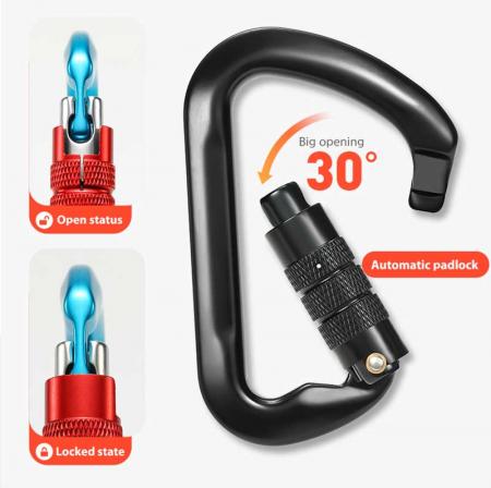 Manufacturer supply wholesale hot sale beautiful aluminium rock climbing carabiner 