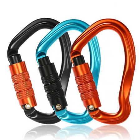 23KN Heavy Duty 7075 Aluminium Alloy Carabiner Clip D-Ring Clip Hook Clip Tool Carrier Carabiner