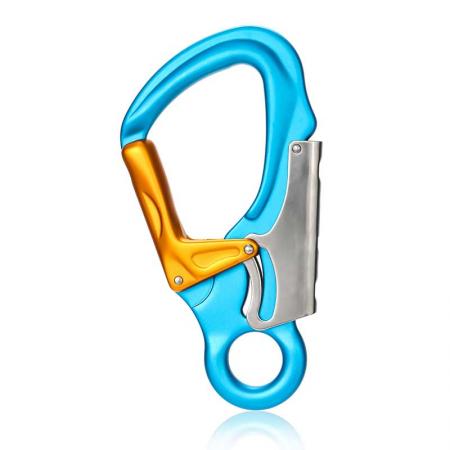 Whosale 35KN Round/D-Sharped Aluminum Carabiner Clip Screw Locking Camping Climbing Hiking Snap Hook S7110TN