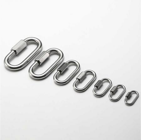 Quick Chain Link Chain Connecting Link Curt Threaded Stainless Steel Quick Link / Snap Hook 
