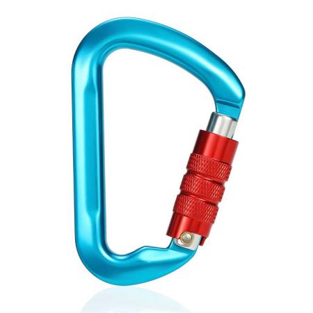 Wholesale D Shape Aluminum Swivel Rock Climbing Carabiner 