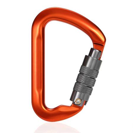 Wholesale D Shape Aluminum Swivel Rock Climbing Carabiner 