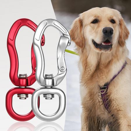 Amazon Hot Salte Hiking Aluminum Carabiner Climbing Multi Tool 4KN Swivel Carabiner hook for Dog Leash
