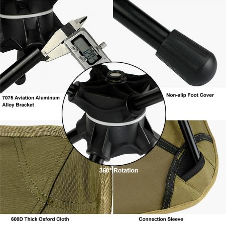 Outdoor portable folding Swivel Chair with 360 Degree rotation 