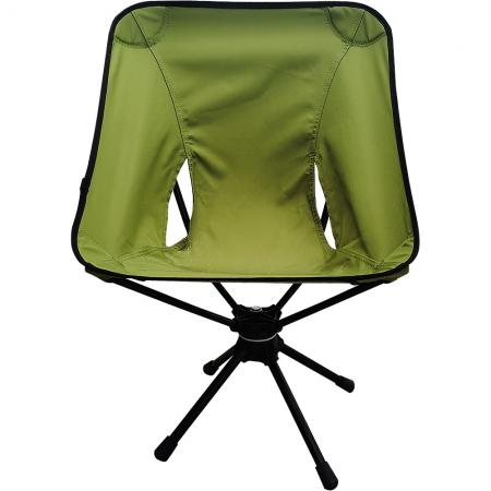 Compact folding Aluminum 360 Degree camping Swivel Chair for fishing hiking. 