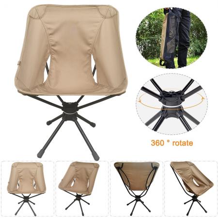 Hot-sale Foldable Lightweight Swivel Camp Chair Outdoor For Hiking and Traveling