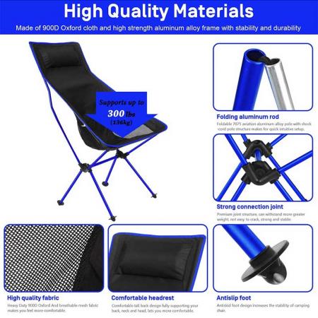 Factory Price Folding Beach Chair Outdoor Lightweight Camping Chair