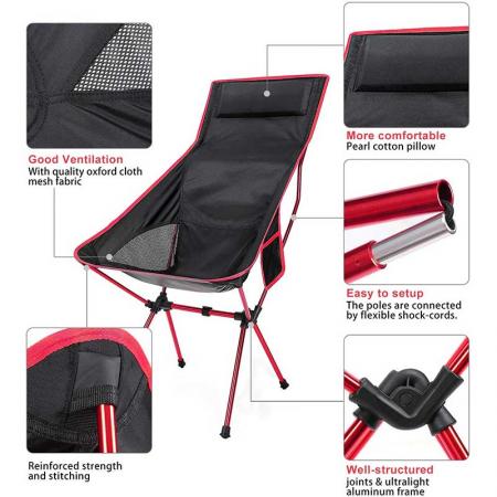 Amazon Hot Factory Price Folding Fishing Chair Lightweight Camp Outdoor Beach Chair 