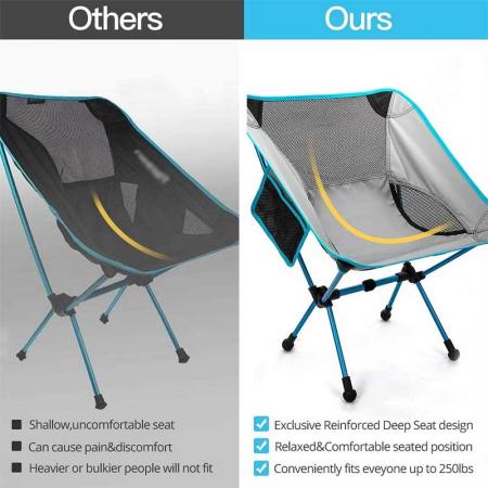 Portable Camping Chair Foldable Beach Chair Outdoor Lightweight for Fishing Beach Chair Foldable 