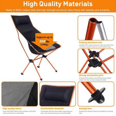 Factory Price Folding Chair Beach Foldable Outdoor Lightweight Camping Chair