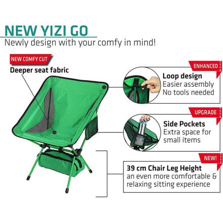 Folding Chair Picnic Seat Fishing-Tools Ultralight Hiking Outdoor Portable with Carry Bag 