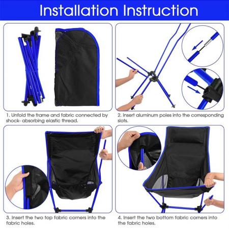 Factory Price Folding Beach Chair Outdoor Lightweight Camping Chair