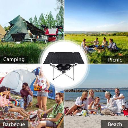 New Oxford Cloth Camping Beach Table BBQ Picnic Folding Table for Barbecue Picnic 
