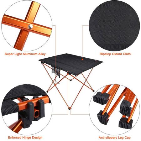 Collapsible Folding Camping Beach Table BBQ Picnic Folding Table for Barbecue Picnic 