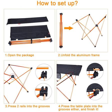 Collapsible Folding Camping Beach Table BBQ Picnic Folding Table for Barbecue Picnic 
