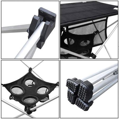 New Oxford Cloth Camping Beach Table BBQ Picnic Folding Table for Barbecue Picnic 