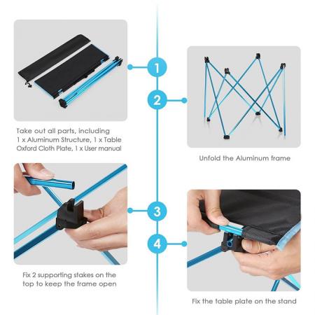 Ultralight Compact with Carry Bag for Beach BBQ Picnic 