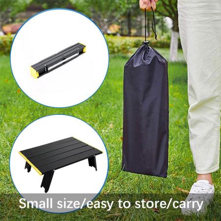 Camping Table Compact Roll Top Aluminum Table 