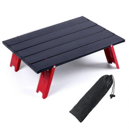Ultralight Portable Camping Table Small Ultralight Folding Table with Aluminum Table Top 