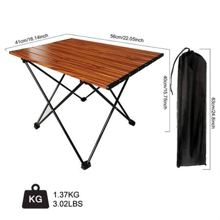 Small Folding Camping Table Collapsible Foldable Picnic Table in a Bag 