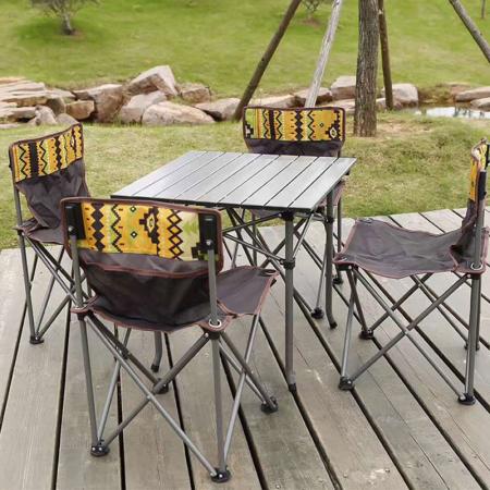 Camping Folding Table and Chairs Set Folding Chair Camping Chair and Table Adult Camping Folding Chair and Table Set 