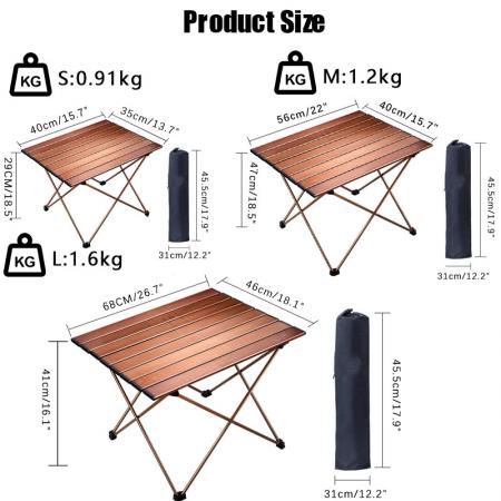 Multifunctional Camp Table Lightweight for Outdoor Picnic beach